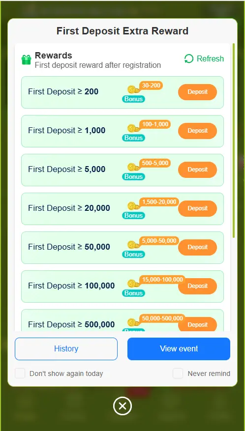 MF777 Deposit Bonus